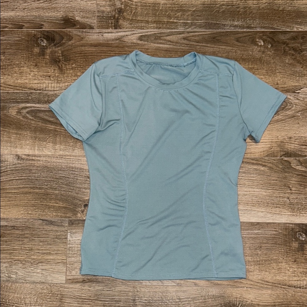 Blue Full-Length Athletic Shirt – Size Medium